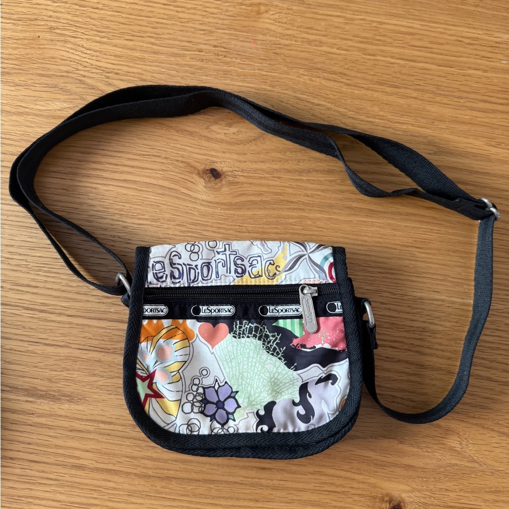 LeSportsac Floral Graphic Multicolor Crossbody Bag